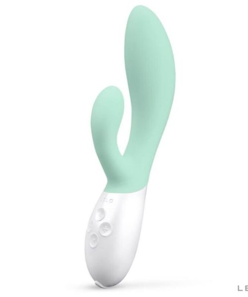 LELO - INA 3 GREEN RABBIT VIBRATOR LUXURY SEAWEED