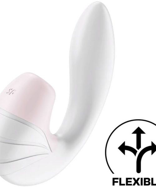 SATISFYER - SUPERNOVA AIR PULSE STIMULATOR & VIBRATION WHITE