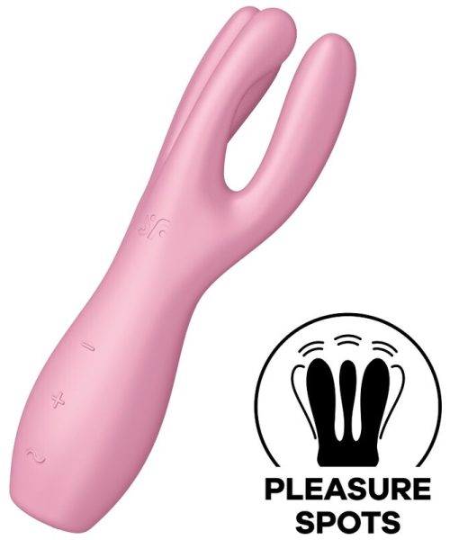 SATISFYER - THREESOME 3 VIBRATOR PINK