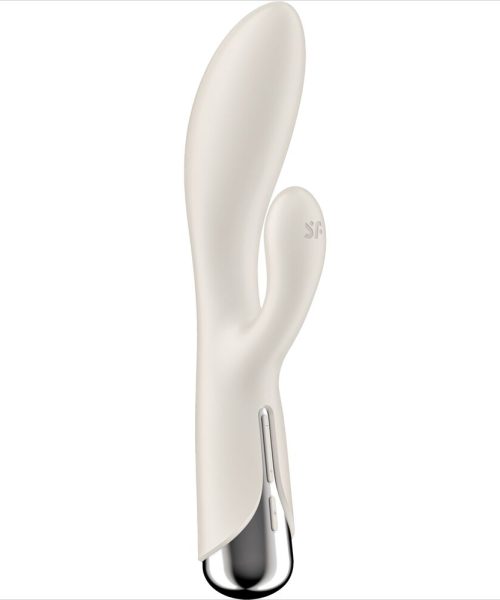 SATISFYER - SPINNING RABBIT 1 CLITORIS AND G-SPOT STIMULATION BEIGE