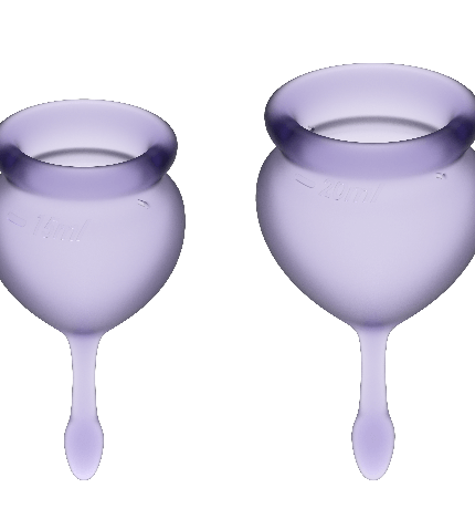 SATISFYER - FEEL GOOD MENSTRUAL CUP PURPLE 15 + 20 ML