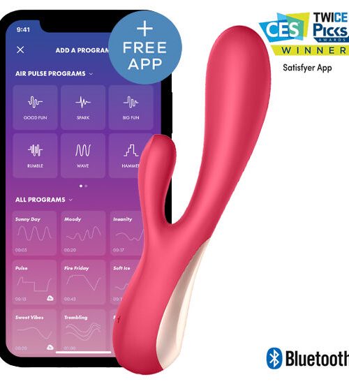 SATISFYER - MONO FLEX RED WITH APP